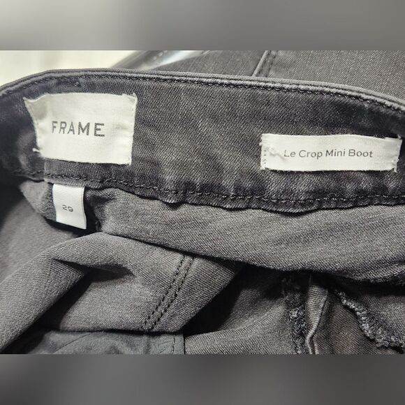 Frame Le Crop Mini Boot Denim Jeans Sz 29 - Picture 9 of 12
